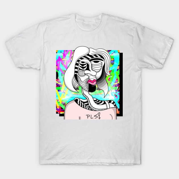 Abstract woman T-Shirt by PLS